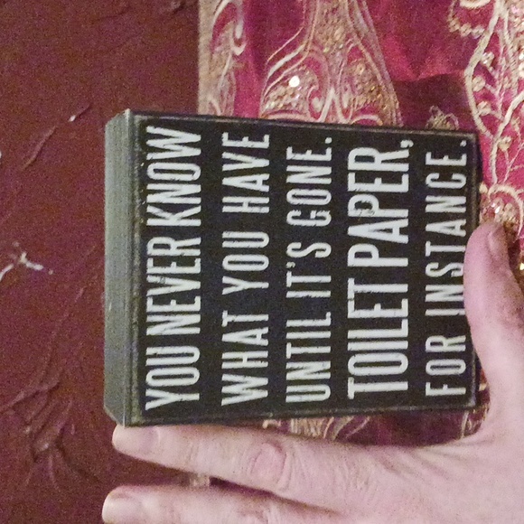 Primitives By Kathy, Shadow box black with white letters, purchased at Kohl's. - Picture 3 of 3